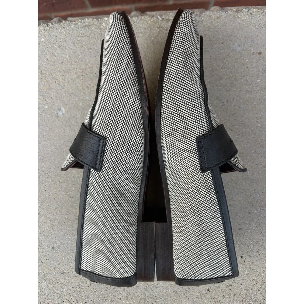 $470 BOUGEOTTE Women’s Loisir  Gomme panelled Penny loafers 37 EU Italy Made
